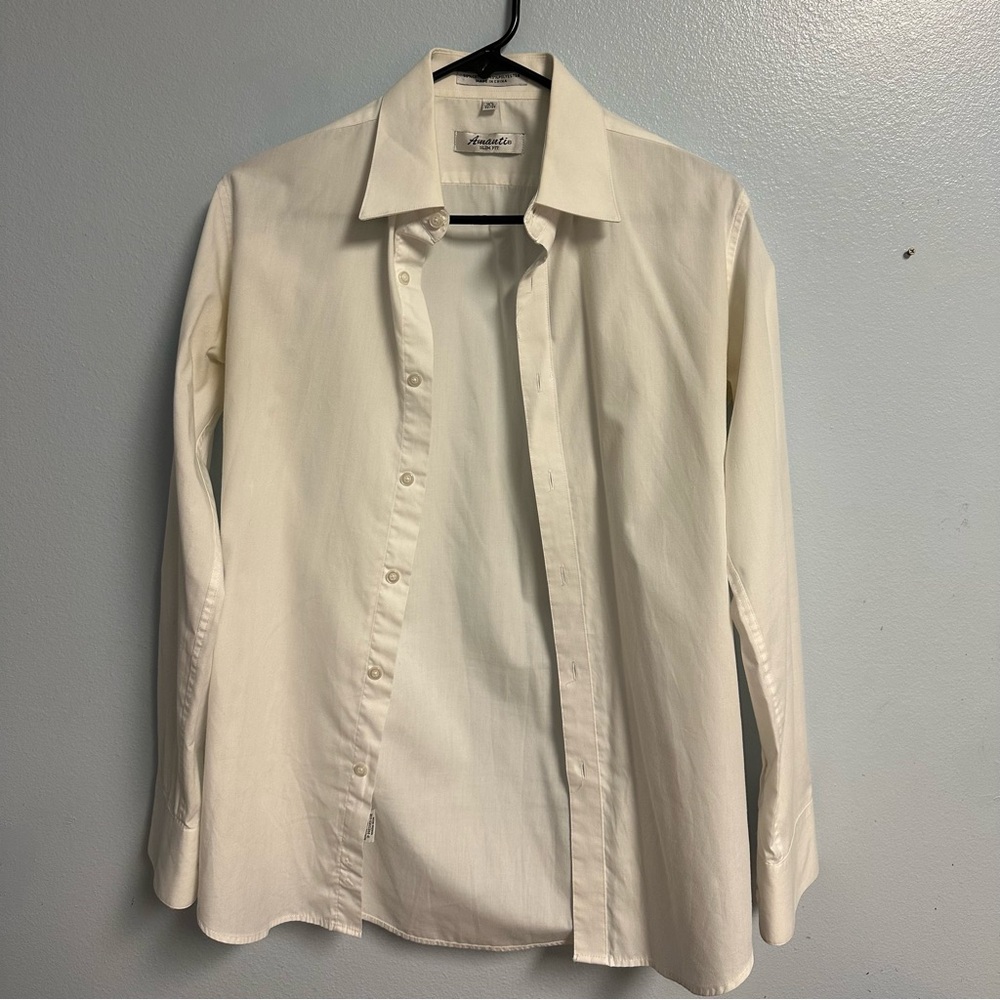 Amanti White Button Up Dress Shirt